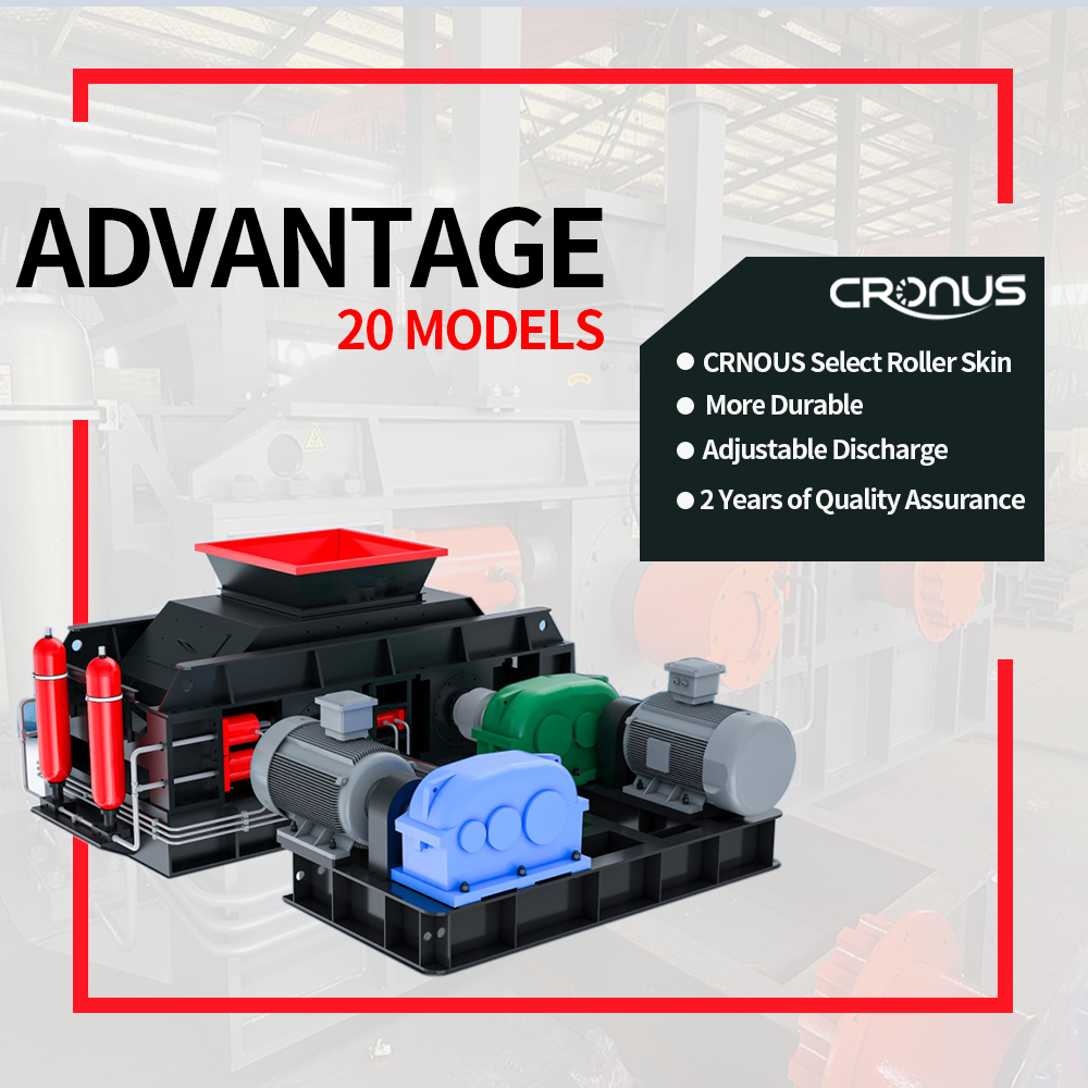 Double Roller Stone Crusher for Machine-made sand Used