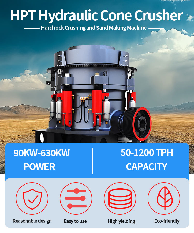 HPT Series Cone Crusher Multi-Cylinder Hydraulic Hydraulic Cone Crusher